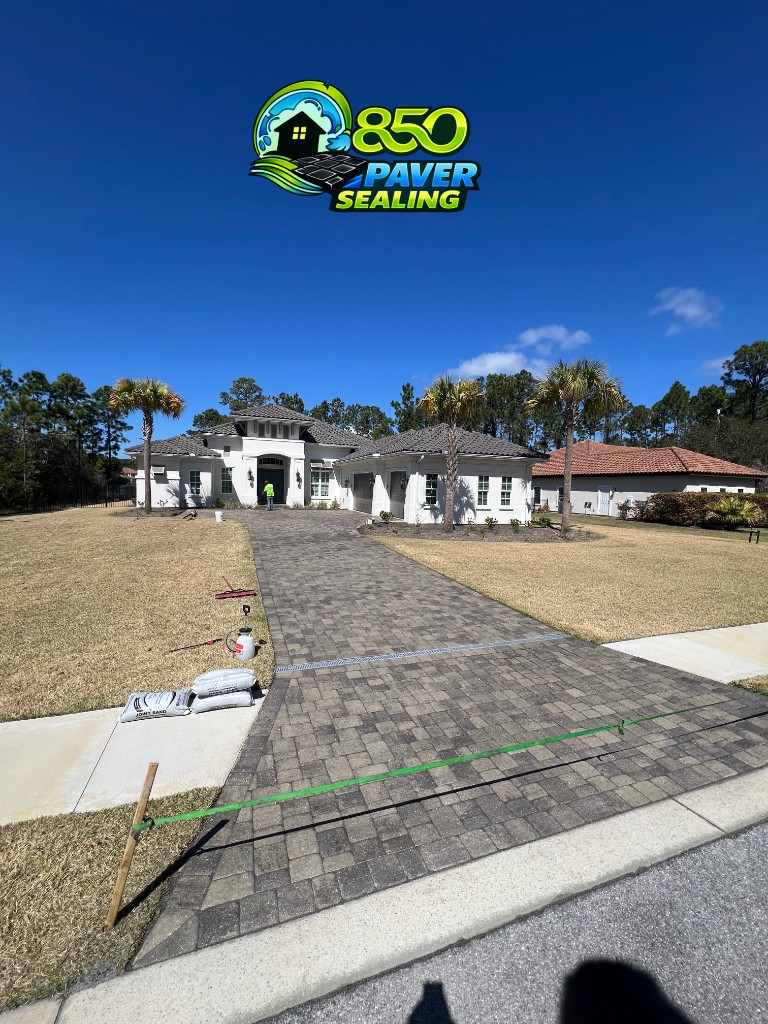 Paver sealing and repair project 2 in Panama City Beach FL