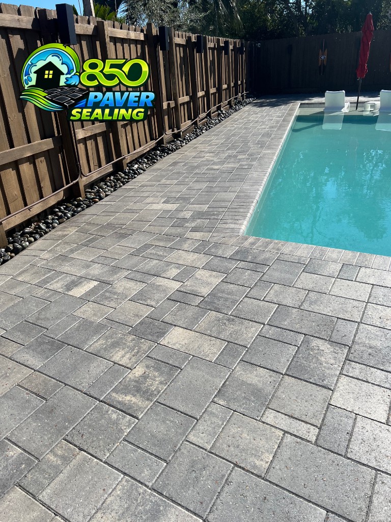 Paver sealing and repair project 4 in Panama City Beach FL
