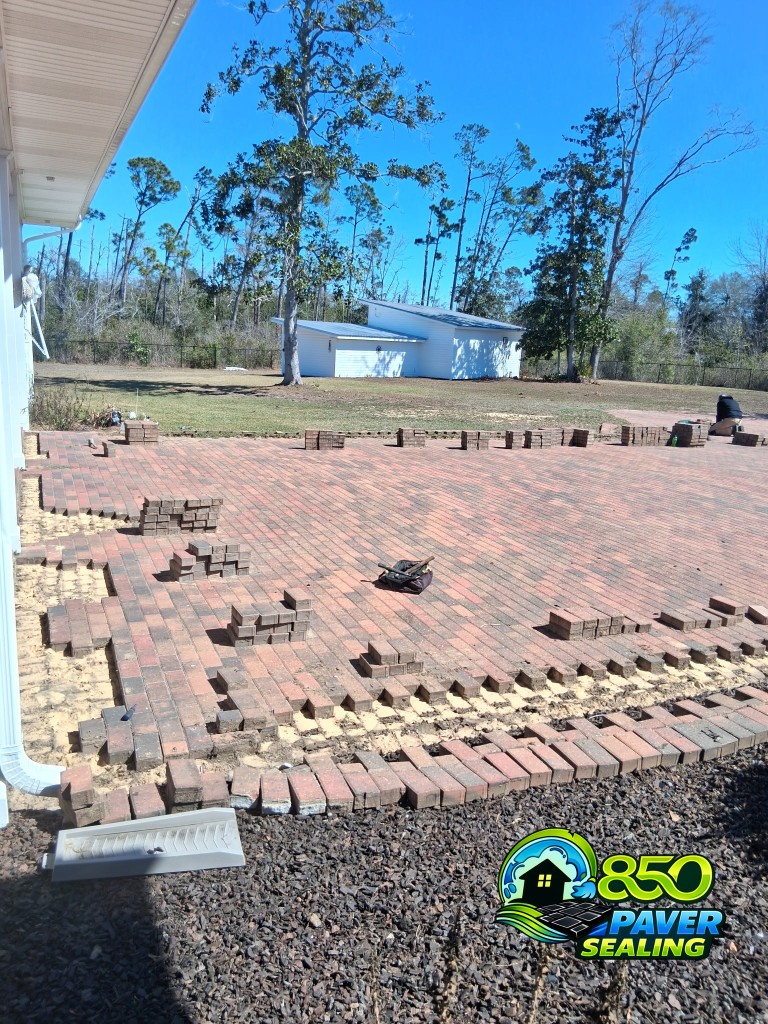 Paver sealing and repair project 6 in Panama City Beach FL